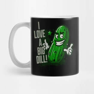 Funny Rude Humor Pickle Lover Lgbt Rainbow Big Dill Pickle Mug